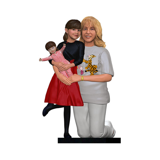 Family Figurines & Sculptures | 3d Figurines of your Family  | My3dSelfie