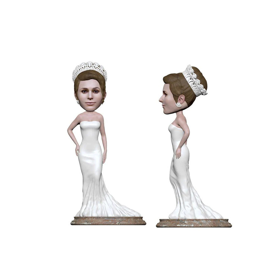 Bride and Groom Bobblehead | Proposal pose bobble head | My3dSelfie