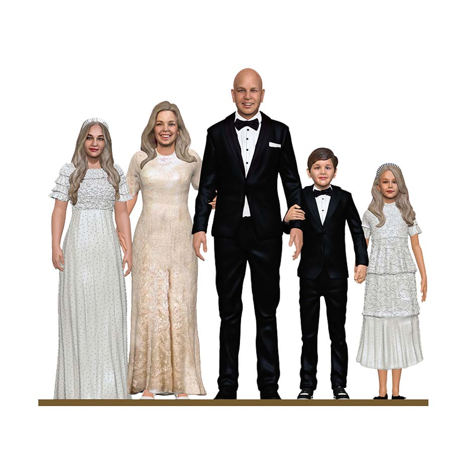 Family Figurines & Sculptures | 3d Figurines of your Family  | My3dSelfie