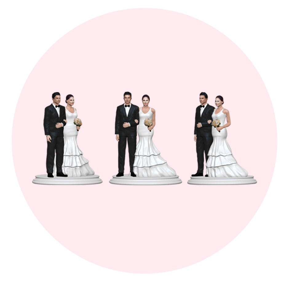 Wedding Cake Topper Figurine-Curl