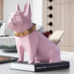 Dog pen holder statue