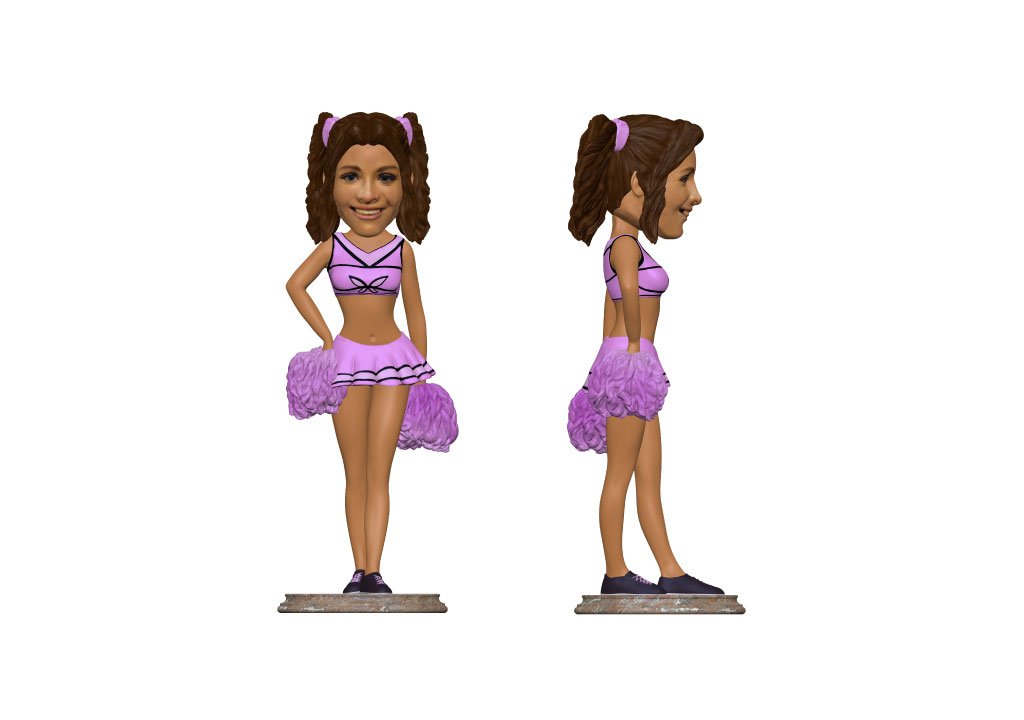 Personalised Bobble head - cheerleader