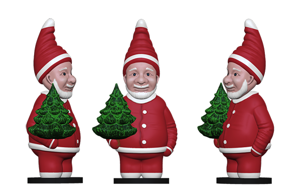 Christmas Elf Santa Claus Figurine