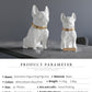 white dog figurine pug