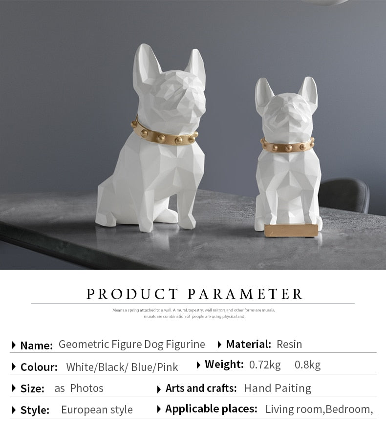 white dog figurine pug