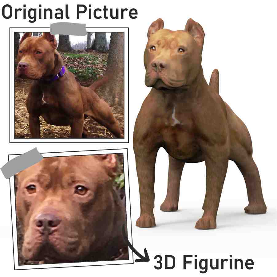 Buy Dogs Figurine | Life Size Dog 3D | Dogs statues | My3dSelfie | My3dSelfie