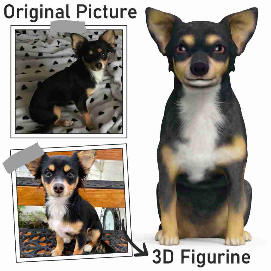 Buy Dogs Figurine | Life Size Dog 3D | Dogs statues | My3dSelfie | My3dSelfie