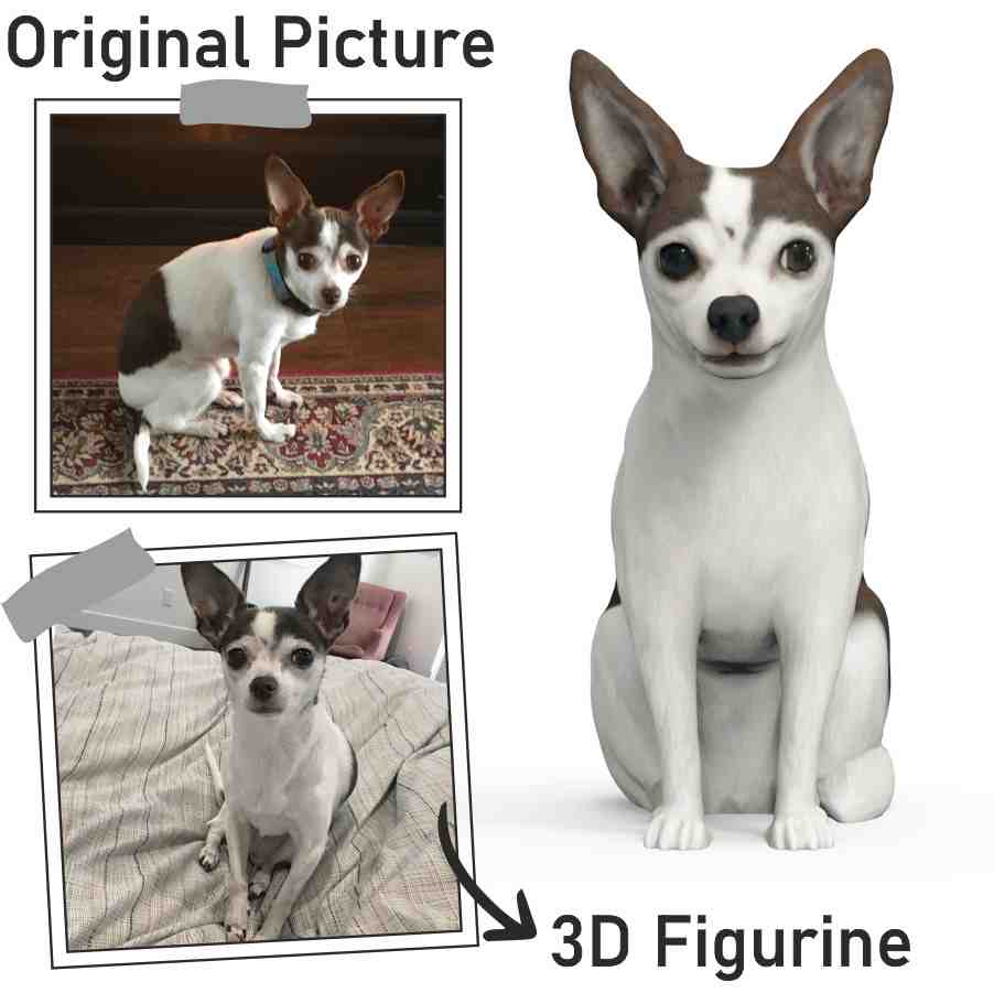 Buy Dogs Figurine | Life Size Dog 3D | Dogs statues | My3dSelfie | My3dSelfie