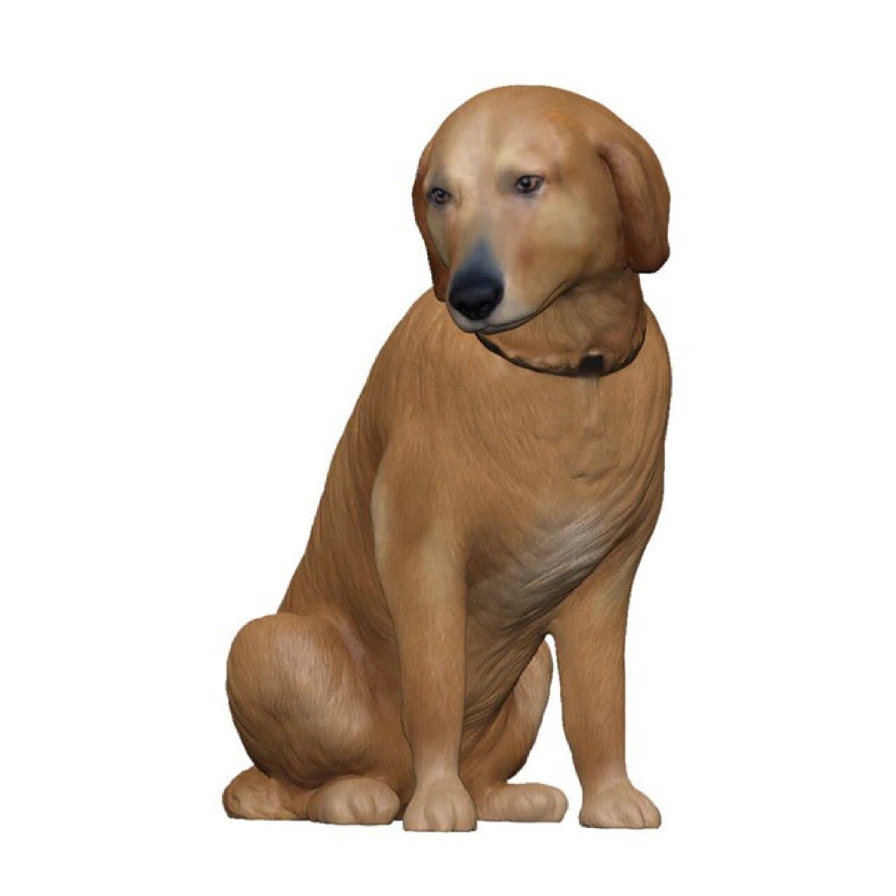 Golden Retriever Figurine Front