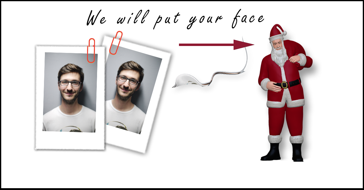 3d printed Santa figurine of you | My3dSelfie