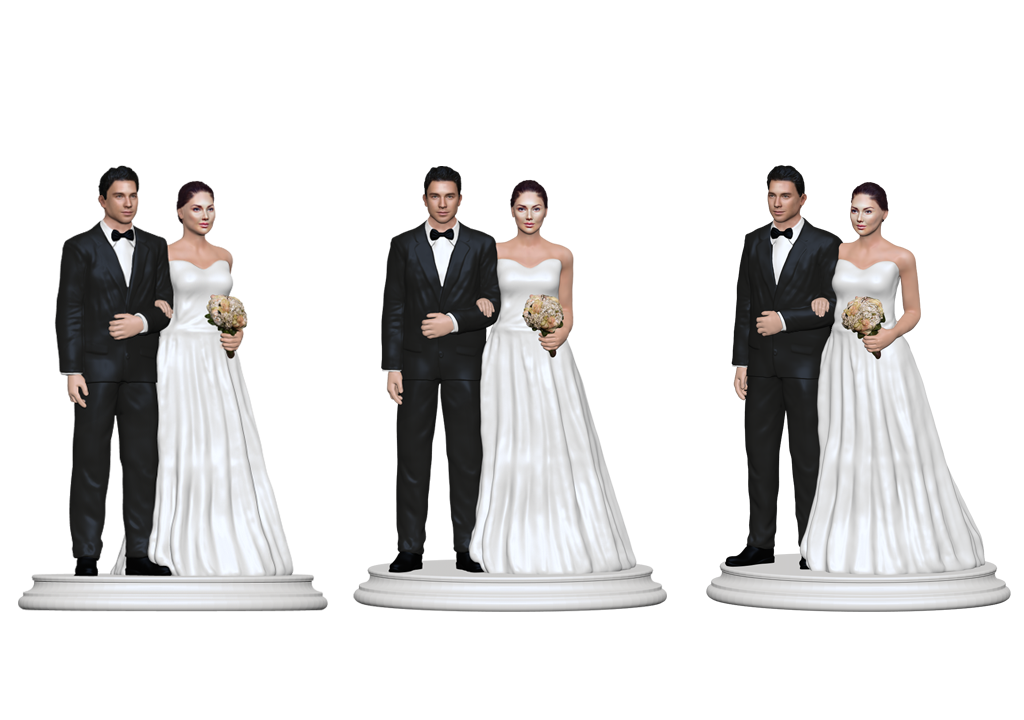 Custom Wedding Cake Topper Figurines | Cake Topper Figurines | My3dSelfie