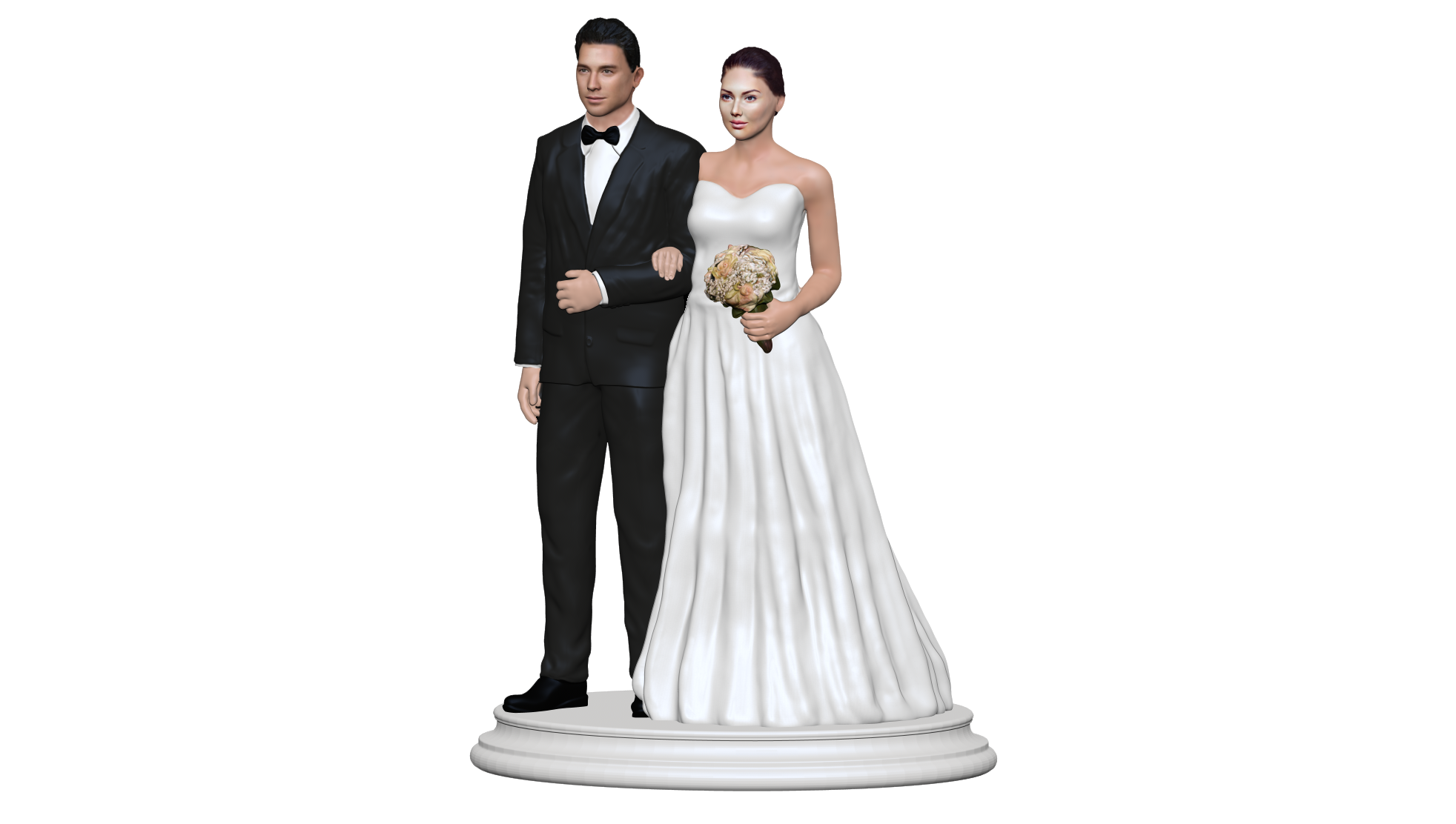 Custom Wedding Cake Topper Figurines | Cake Topper Figurines | My3dSelfie