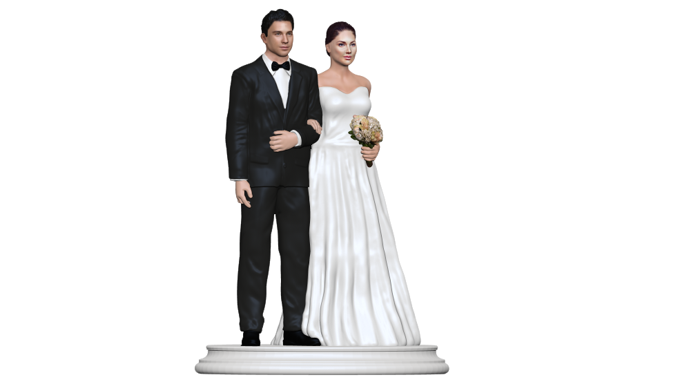 Custom Wedding Cake Topper Figurines | Cake Topper Figurines | My3dSelfie