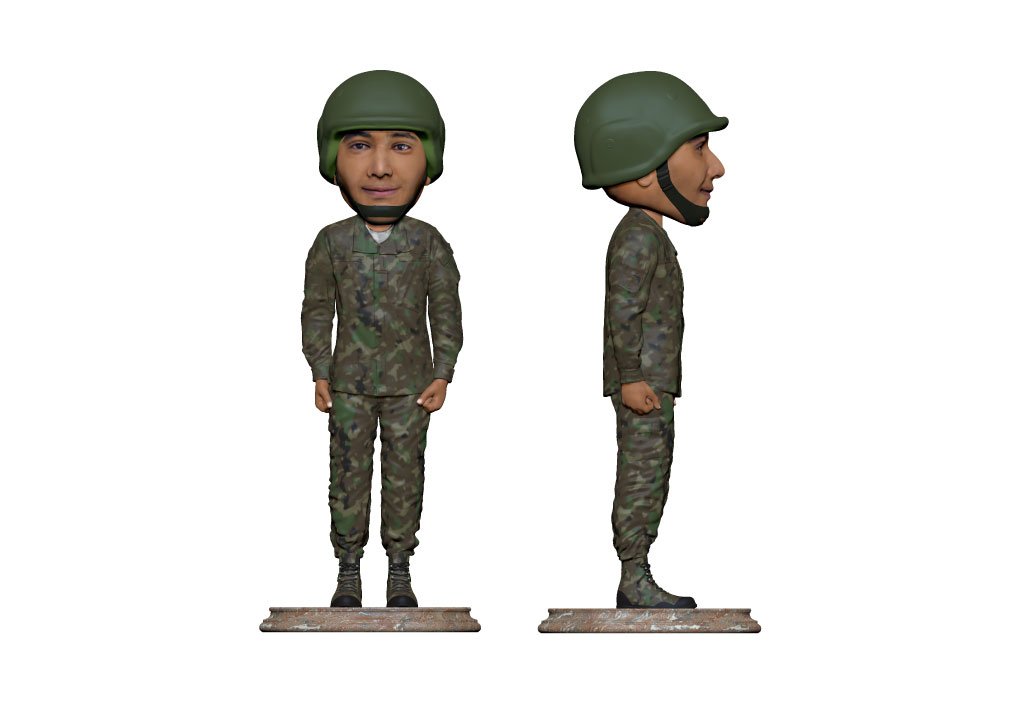 Personalised Bobble head - Soldier variant