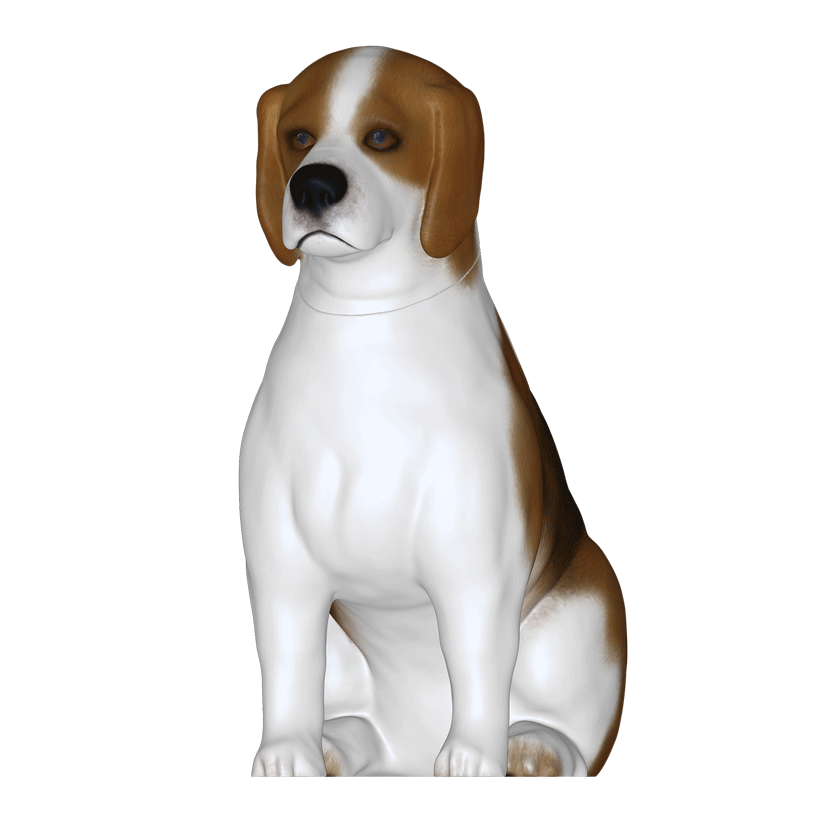 Detachable head - custom pet figurine urn.