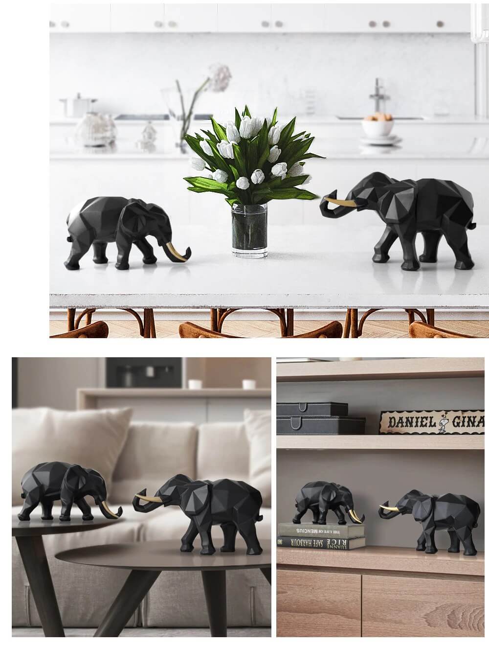 Elephant Figurine Set | My3dSelfie