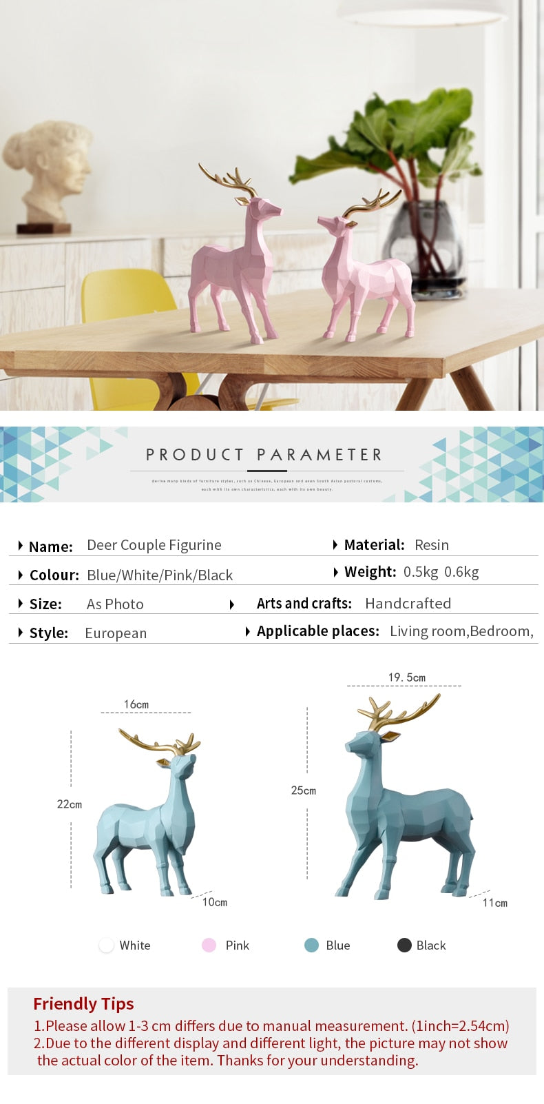 Deer Figurines | Deer Statues | My3dselfie.com | My3dSelfie