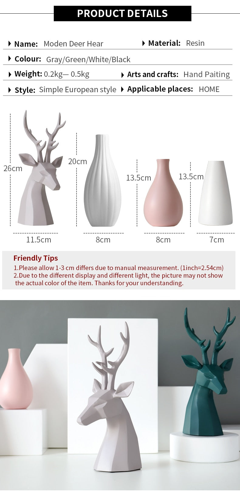 Deer Figurine Tabletops | My3dselfie.com | My3dSelfie