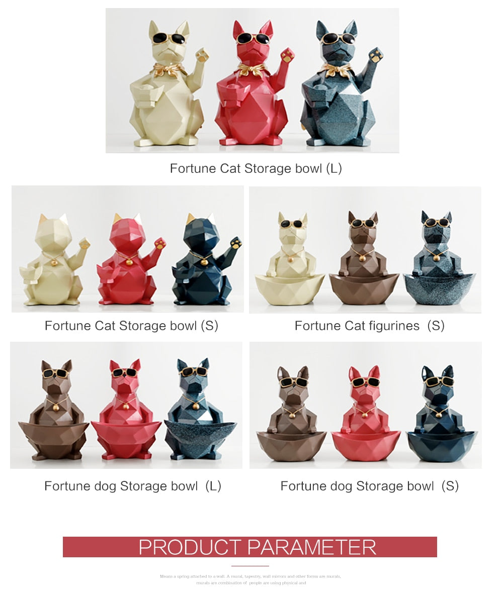 Dog and Cat shaped storage bowls and storage figurines | My3dSelfie