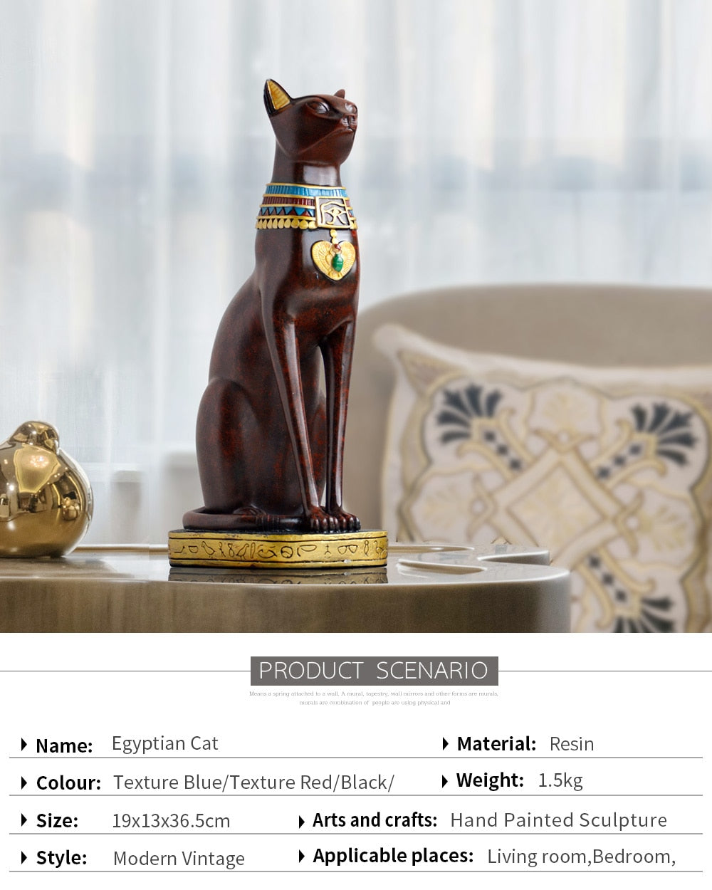 Egyptian Cat Figurine