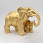 Gold Elephant Figurine