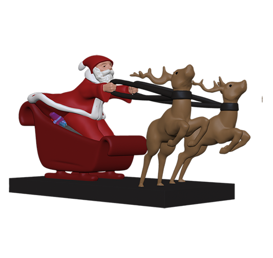 Santa and Sledge Figurine