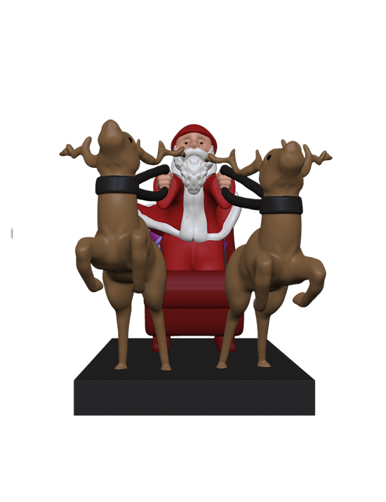 Santa and Sledge Figurine